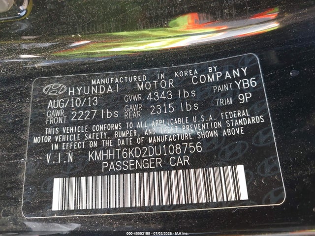 صورة 9 لـ 2013 Hyundai GENESIS 2.0T