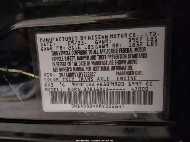 صورة 9 لـ 2024 Nissan SENTRA S XTRONIC CVT