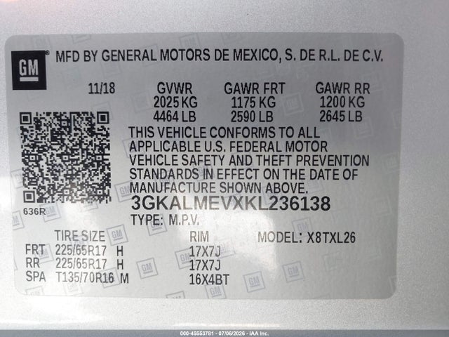 2019 GMC TERRAIN SLE 9