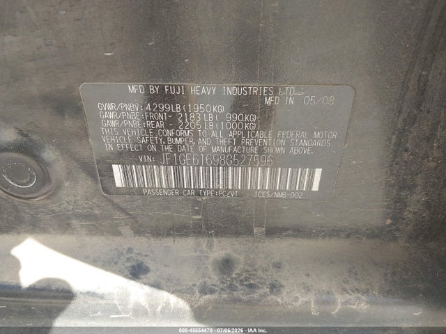 2008 Subaru IMPREZA (NATL) I 照片 9