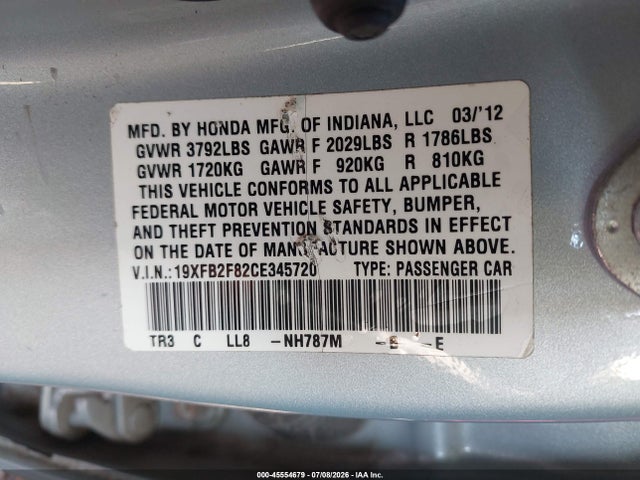 صورة 9 لـ 2012 Honda CIVIC EX
