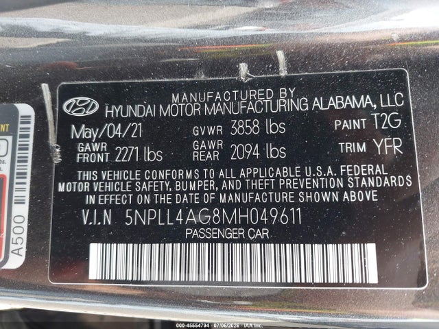 صورة 9 لـ 2021 Hyundai ELANTRA SE