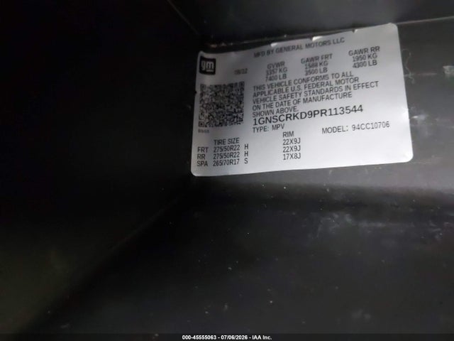 2023 CHEVROLET TAHOE 2WD RST 9