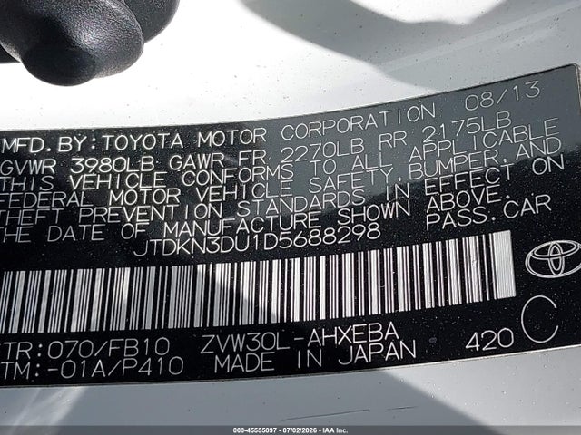صورة 9 لـ 2013 Toyota PRIUS THREE