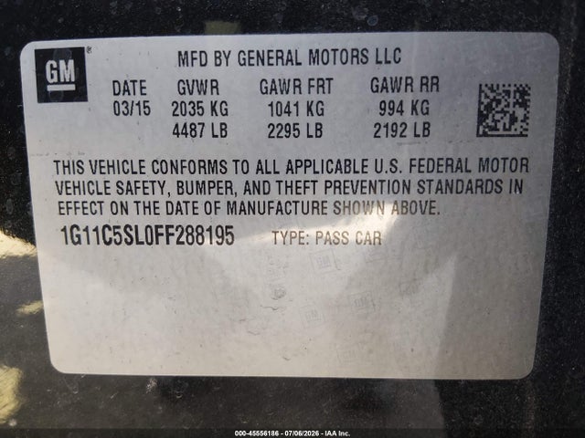 2015 Chevrolet MALIBU 1LT 照片 9
