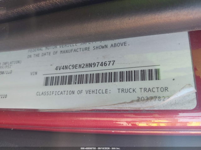 2017 VOLVO VNL 9