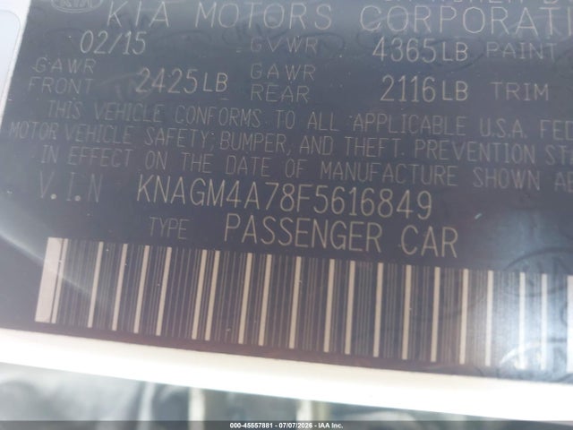 صورة 9 لـ 2015 KIA OPTIMA LX