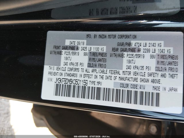 2019 MAZDA CX-5 GRAND TOURING 9