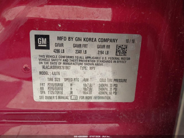 2019 BUICK ENCORE FWD PREFERRED 9