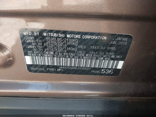 2019 MITSUBISHI ECLIPSE CROSS SEL 9