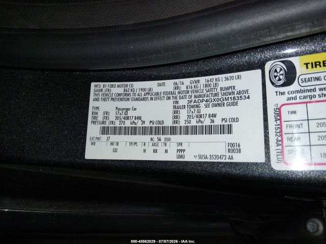 صورة 9 لـ 2016 FORD FIESTA ST