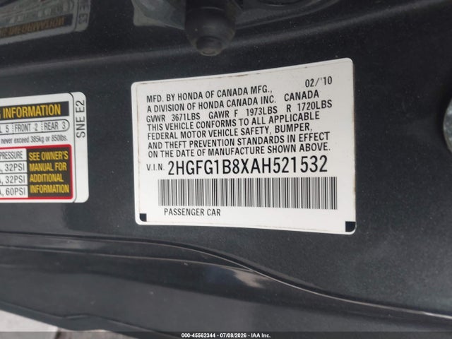 صورة 9 لـ 2010 Honda CIVIC EX