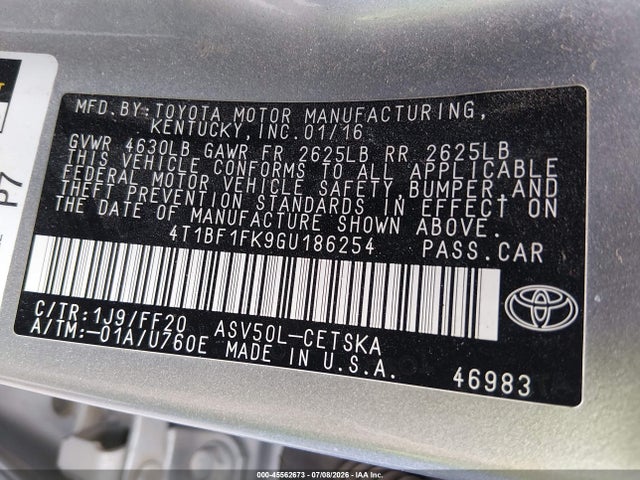 2016 Toyota CAMRY SE 照片 9