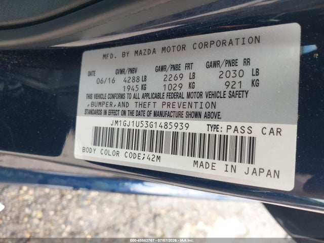 2016 Mazda MAZDA6 I SPORT 照片 9