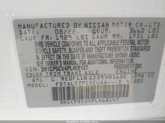 2023 NISSAN KICKS SV XTRONIC CVT 9
