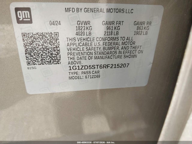 صورة 9 لـ 2024 Chevrolet MALIBU FWD 1LT