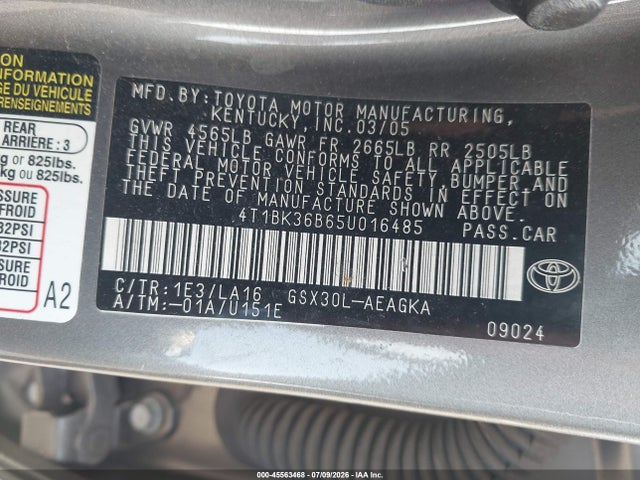 2005 Toyota AVALON XLS 照片 9