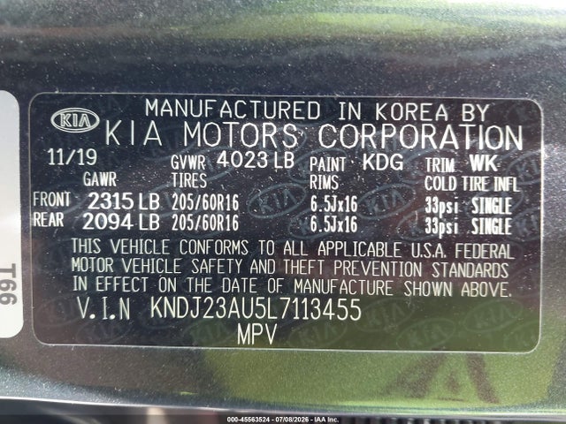 2020 KIA SOUL LX 照片 9