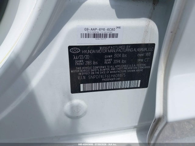 صورة 9 لـ 2020 Hyundai ELANTRA SE