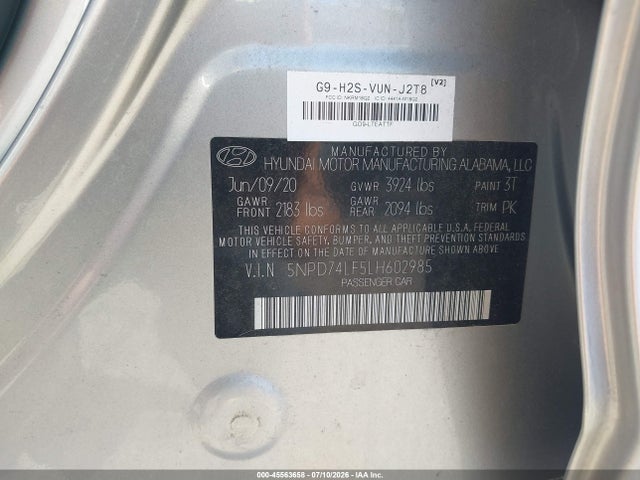 صورة 9 لـ 2020 Hyundai ELANTRA SE