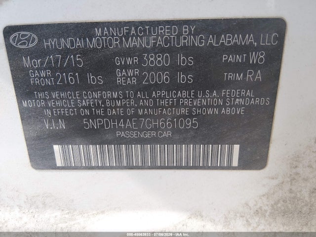 2016 Hyundai ELANTRA SE photo 9