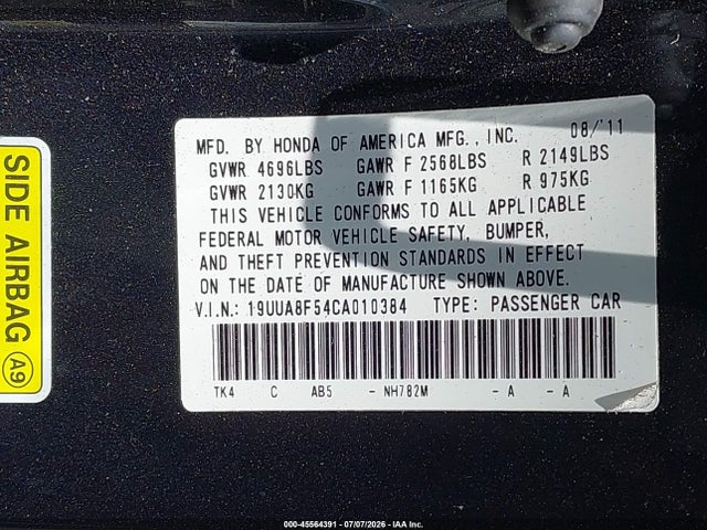 2012 Acura TL 3.5 照片 9