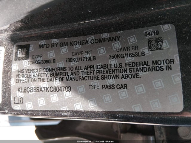 صورة 9 لـ 2019 Chevrolet SPARK LS CVT