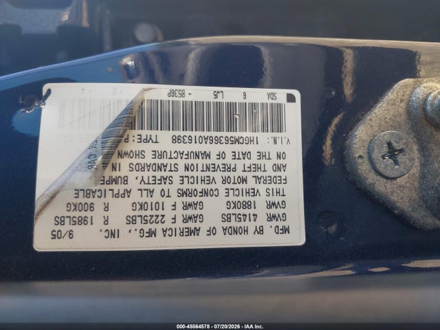 2006 Honda ACCORD 2.4 SE 照片 9