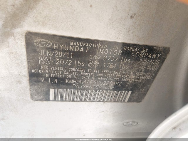 صورة 9 لـ 2012 Hyundai ELANTRA GLS (ULSAN PLANT)