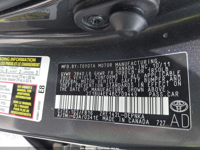 صورة 9 لـ 2011 Toyota COROLLA LE