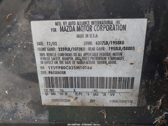 صورة مصغرة 9 لـ 2003 Mazda MAZDA6 I