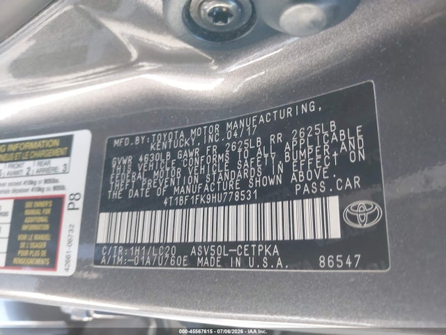 صورة 9 لـ 2017 Toyota CAMRY XSE