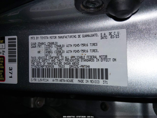 2023 Toyota TACOMA SR5 V6 照片 9