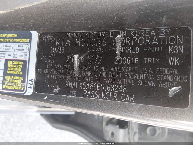 2014 KIA FORTE EX photo 9