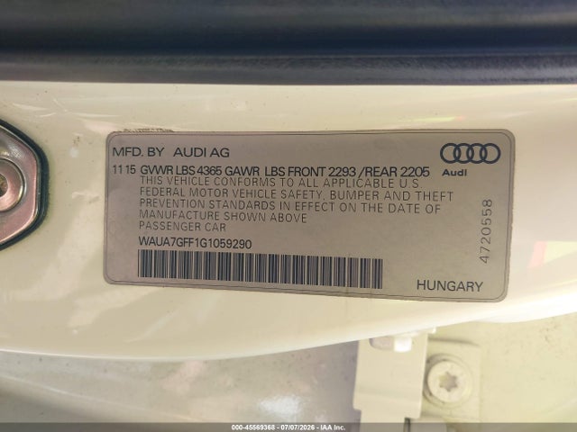2016 AUDI A3 1.8T PREMIUM 照片 9