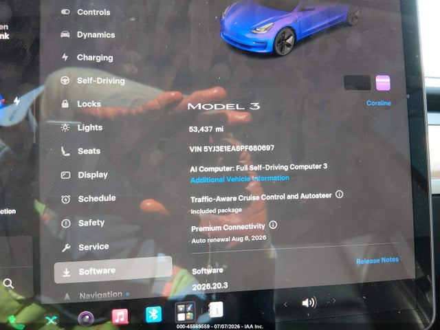 2023 Tesla MODEL 3 REAR-WHEEL DRIVE 照片 7