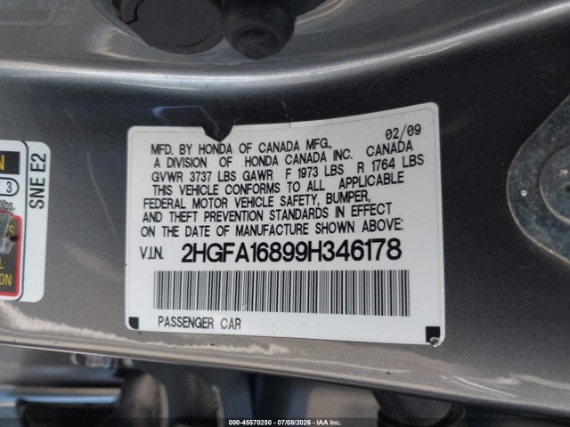 صورة 9 لـ 2009 Honda CIVIC EX