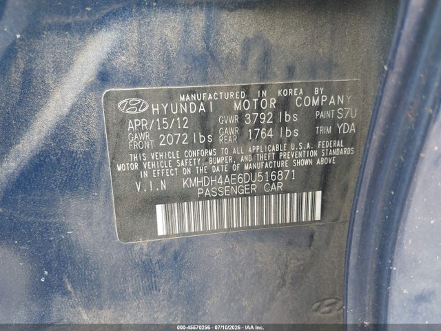 2013 Hyundai ELANTRA LIMITED 照片 9