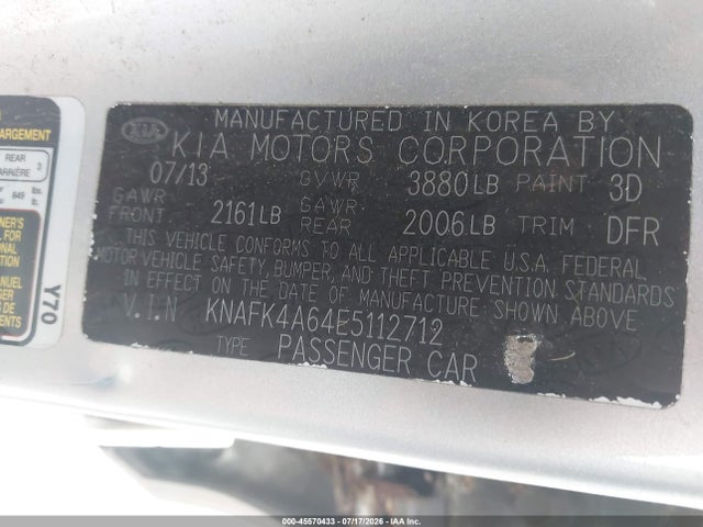 2014 KIA FORTE LX 照片 9