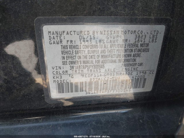 صورة 9 لـ 2015 Nissan SENTRA S
