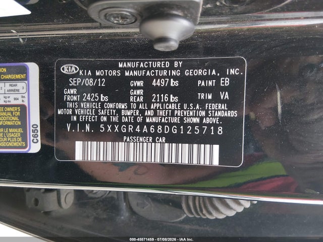 2013 KIA OPTIMA SX — фото 9