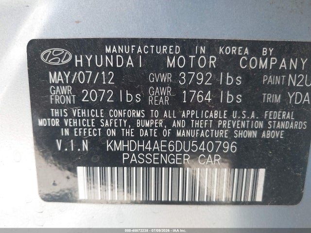 صورة 9 لـ 2013 Hyundai ELANTRA GLS