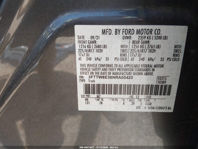 2022 FORD MAVERICK XLT 照片 9