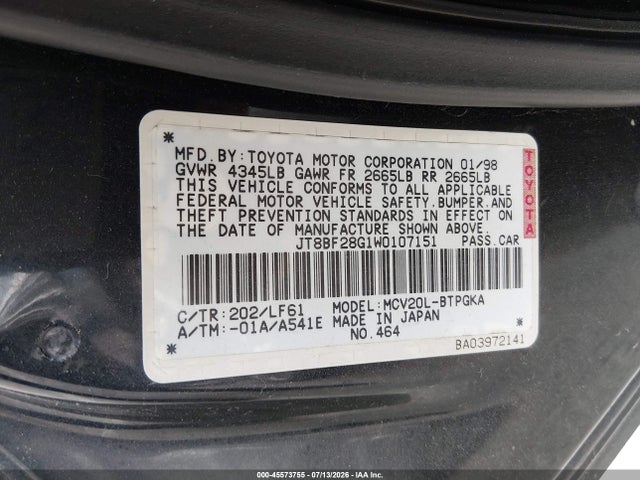 1998 Lexus ES 300 照片 9