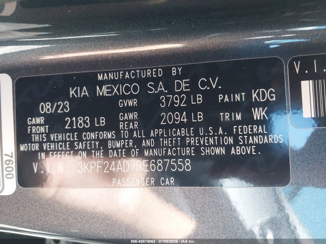 صورة 9 لـ 2024 KIA FORTE LX