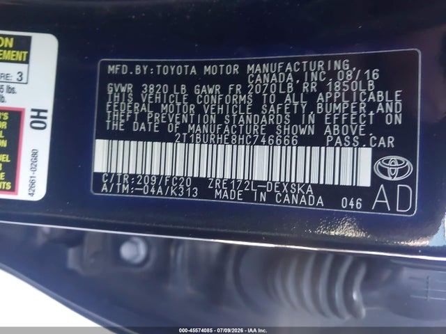 صورة 9 لـ 2017 Toyota COROLLA SE