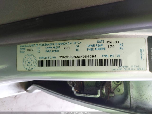 2002 Volkswagen JETTA GLS TDI photo 9