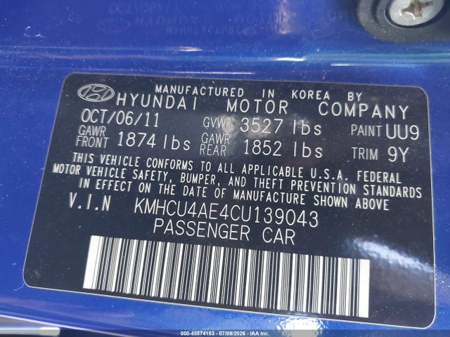صورة 9 لـ 2012 Hyundai ACCENT GLS
