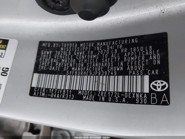 صورة 9 لـ 2018 Toyota COROLLA LE