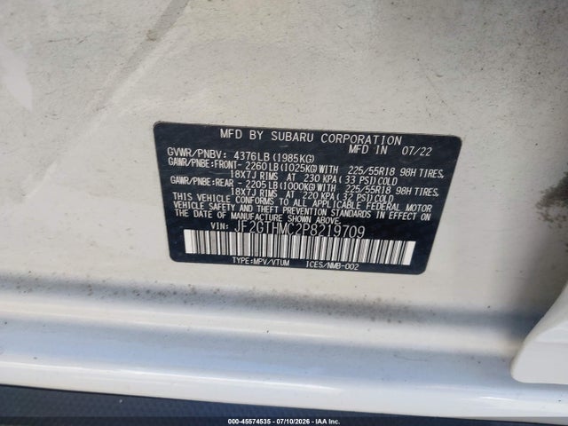 2023 SUBARU CROSSTREK LIMITED 9